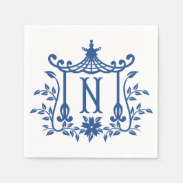 Chic Pagoda Monogram N Napkins Pappersservett