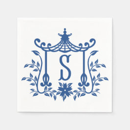 Chic Pagoda Monogram S Napkins Pappersservett