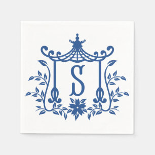 Chic Pagoda Monogram S Napkins Pappersservett