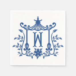 Chic Pagoda Monogram W Napkins Pappersservett