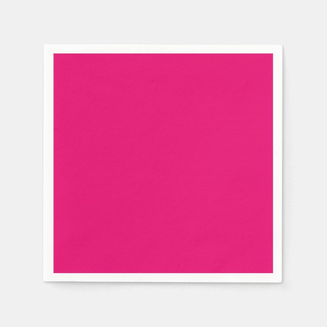 CHIC PAPPERSSERVETT_LOVELY SHOCK ROSA SOLID PAPPERSSERVETT (Framsidan)