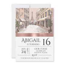 Chic Paris Eiffel Torn Ro Guld Trendiget