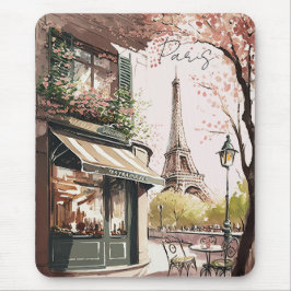 Chic Parisian Cafe Eiffel Torn Paris Frankrike Sho Musmatta