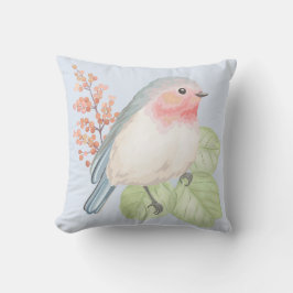 Chic Pastel Bird Dekorativ kudde