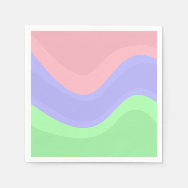 Chic Pastel Party Pappersservett (Framsidan)