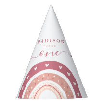 Chic Pastel Rosa Rainbow Boho Birthday