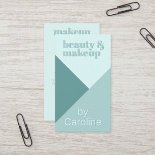Chic Pastel Seafoam Seaglass Mint Teal Grönt Visitkort