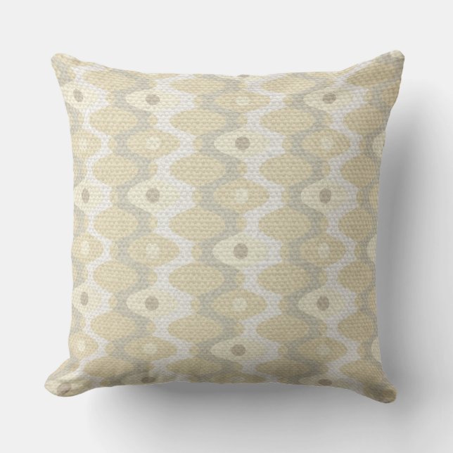 Chic Pastell Mid Century Mönster  Kudde (Framsida)