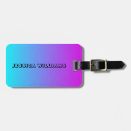 Chic pastellfärgade lutningfärger bagagebricka