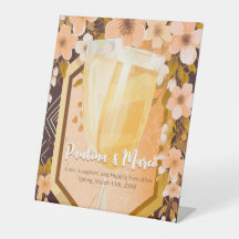 Chic Peach Blommigt Champagne Möhippa Party