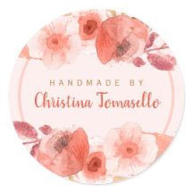 Chic Peach Golden Blommigt som hanteras av Personl