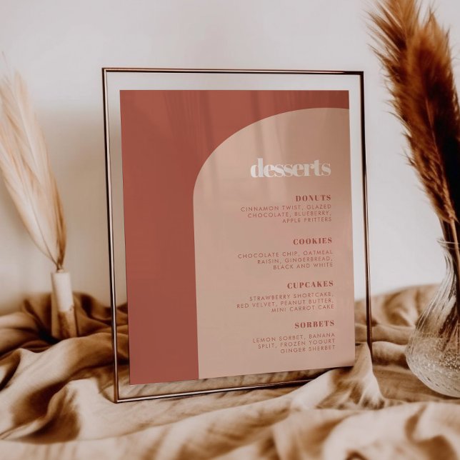 Chic peach terracotta arch Dessert Pub Poster (Skapare uppladdad)