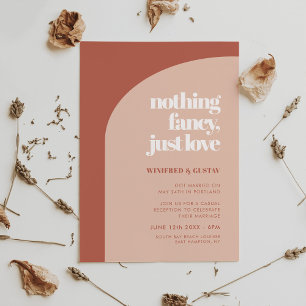 Chic peach terracotta arch Ingenting finare bara k Inbjudningar