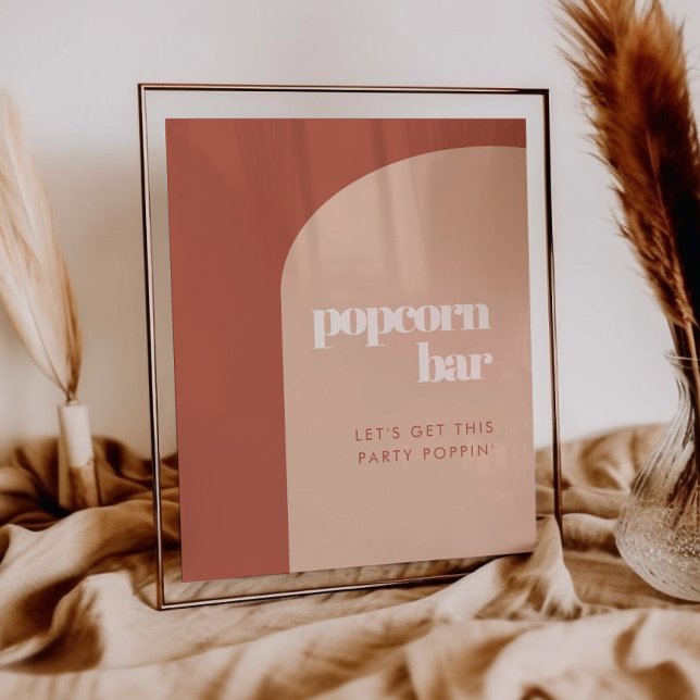 Chic peach terracotta arch Popcorn pub Poster (Skapare uppladdad)