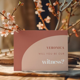 Chic peach terracotta Kommer du att bli vårt vittn Inbjudningar