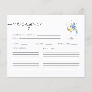 Chic Peares & Prosecco Möhippa Recipe-kort