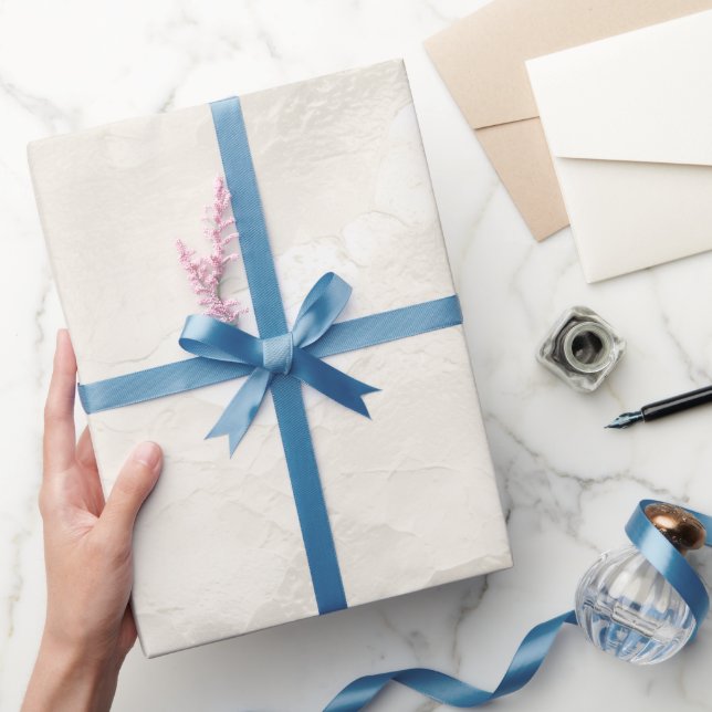 Chic Pearl Ivory White Bröllop Presentpapper (Gifting)