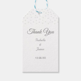 Chic Pearls on Black & White Tack Bröllop Presentetikett
