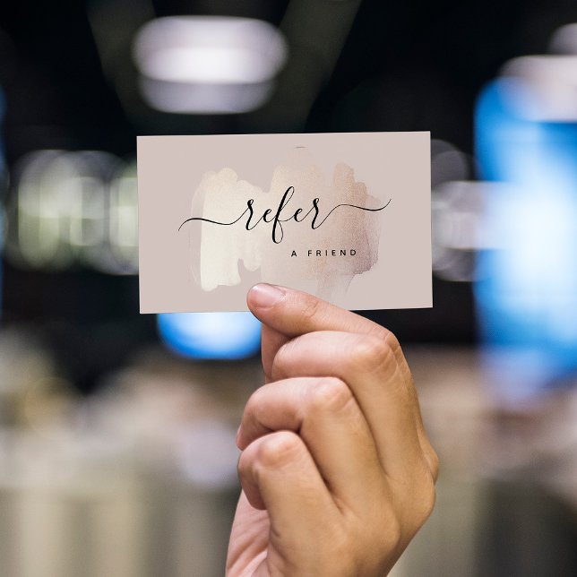 Chic Penseldrag | Faux Ro Guld vid Neutralt Ro Rabattkort (Skapare uppladdad)