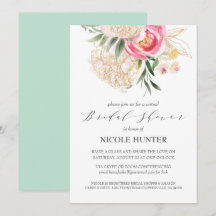 Chic Peonies guld Flowers VIRTUELLA Möhippa