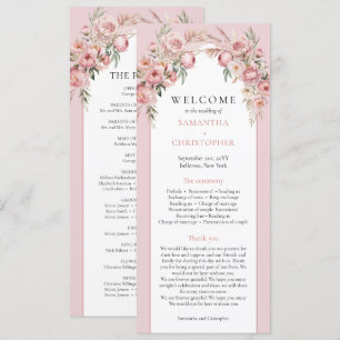 Chic peonies pampas boho arch boho program