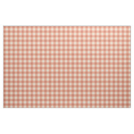 chic persika och vit darker gingham mönster tyg