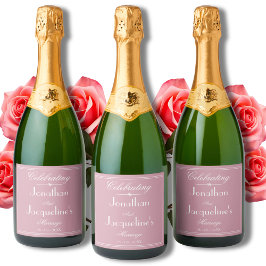 Chic Personlig Bröllop Elegant Dusty Rosa Coola