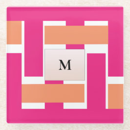 Chic Personlig Monogram Feminine Rand Mönster