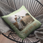 Chic Personlig Photo Text Grandparent Gift Kudde<br><div class="desc">Vår Chic Personlig Photo Text Dekorativ kudde är ett perfekt sätt att lägga till en personlig beröring på vilket utrymme som helst. Med ett anpassade på framsidan som innehåller ditt foto och din text och ett anpassade på baksidan med ett annat foto och annan text kan du växla upp stämningen...</div>