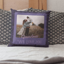 Chic Personlig Photo Text Grandparent Gift