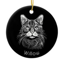 Chic personlig, svart&vit Hand plockade