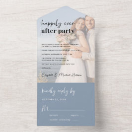 Chic Photo Dusty Blue Wedding Reception