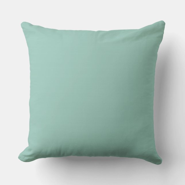 CHIC PILLOW_415/416 SOLID AQUA KUDDE (Framsida)