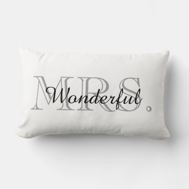 CHIC PILLOW_ " FRU UNDERBAR ", LUMBARKUDDE (Framsida)