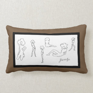 CHIC PILLOW_MODERN FIGUR TECKNING LUMBARKUDDE