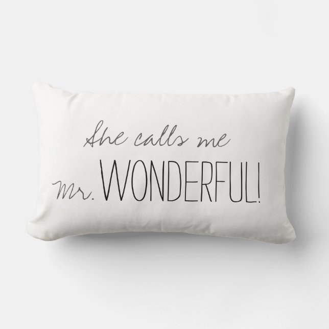 CHIC PILLOW_ " UNDERBARA Herr ", Lumbarkudde (Framsida)