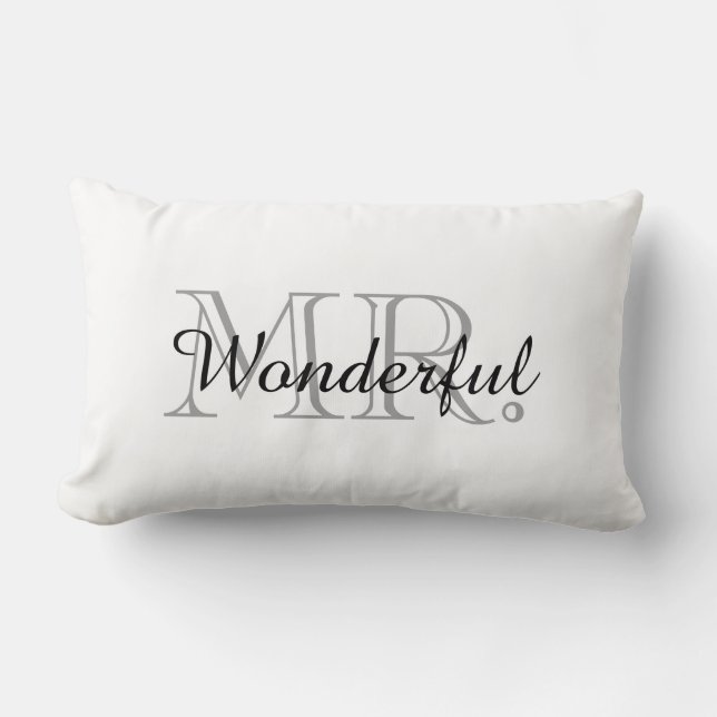 CHIC PILLOW_ " UNDERBARA HERR ", LUMBARKUDDE (Framsida)