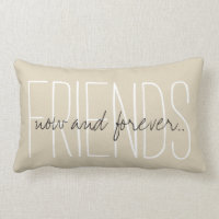 CHIC PILLOW_ " VÄNNER… nu och för evigt… ",