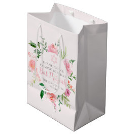 Chic Pink Floral Bat Mitzvah Jewish Birthday Party