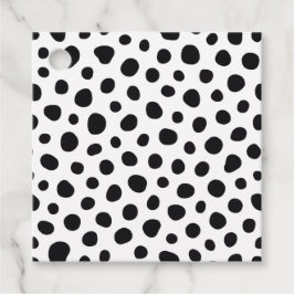 Chic Playful Energy Dalmatian Spot Pattern Gåvor Etiketter