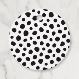 Chic Playful Energy Dalmatian Spot Pattern Gåvor Etiketter