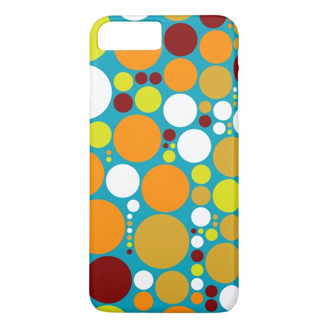 Chic Polka Dot Mosaic Mönster #3 Case-Mate iPhone Skal (Baksida)