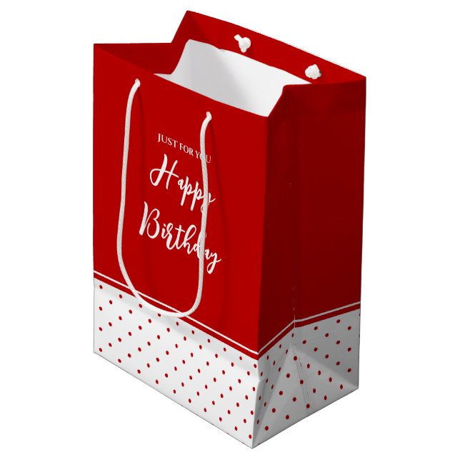 Chic Polka Dot Red White-bakgrund (Framsidan Vinklad)