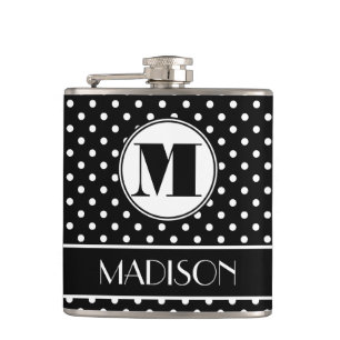 Chic polka dotsMonogrampersonlig Fickplunta