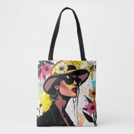 Chic Pop Blommig Duett Tygkasse