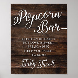 Chic POPCORN PUB HJÄLP DIG SJÄLV Skriv ut Poster