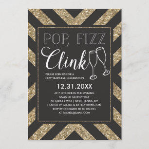 Chic popFizzfinka Inbjudningar