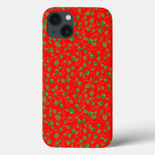 Chic Poppy Buds on Red iPad Air Case-Mate Fodral