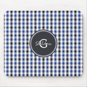 chic preppy monogram för mönster för musmatta
