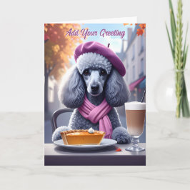 Chic Pudel (Pumpkin Paj och Pumpkin Spice Latte) Kort